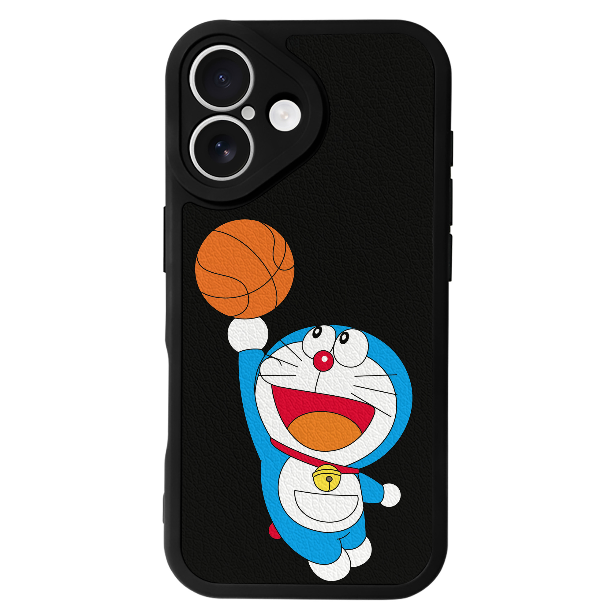 （画像用） ドラえもん Doraemon 【iPhone 16シリーズ対応】シリコンスマホケース（レザー調） 材質：シリコン